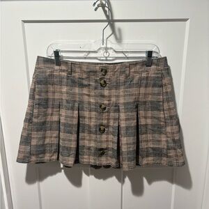 American Eagle Outfitters Plaid Pleated Mini Skirt